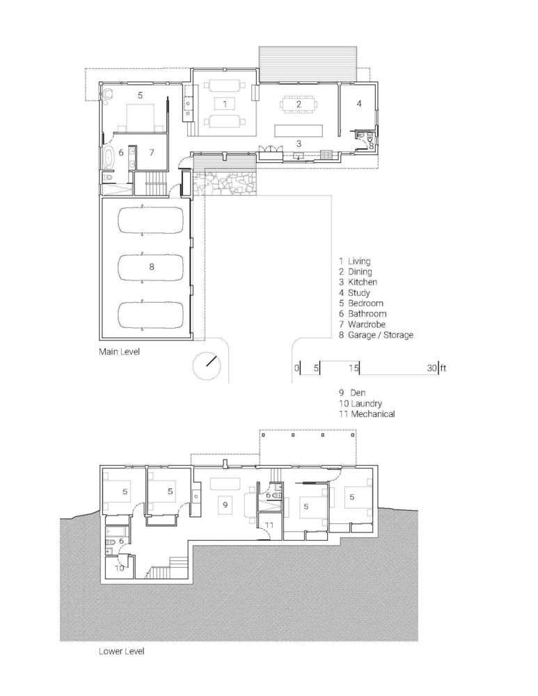 Sturgeon Lake House——嵌入山体的别墅设计