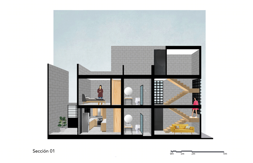 墨西哥 Melón House 别墅 | 生活与工作的亲密空间