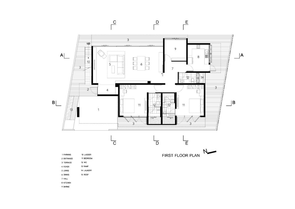 曼谷郊区别墅建筑——Phutthamonthon-Y House