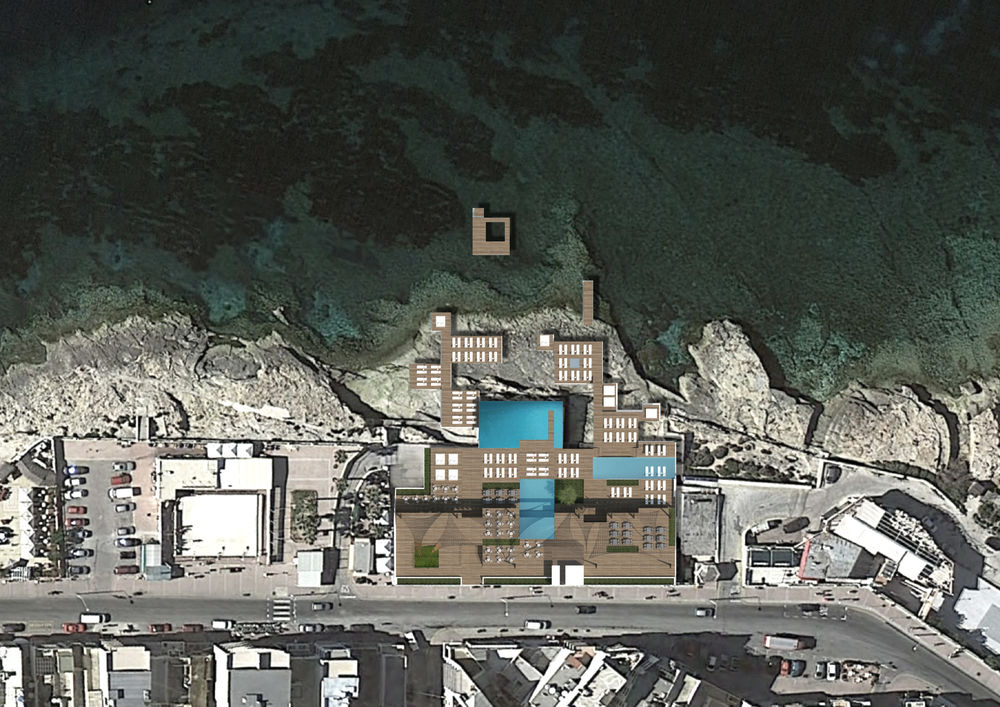 2015 年完成的 OSIRIS 海滩设施餐厅设计