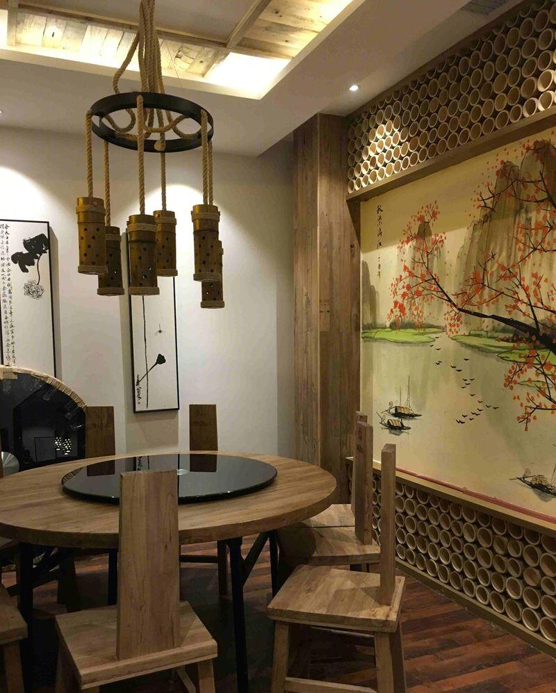 呼和浩特桃源记餐厅 | 中式 LOFT 风格营造惬意桃花源