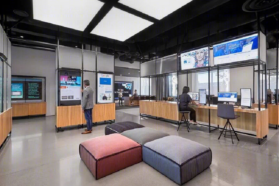 加州 NetApp 科技公司办公室，体验科技魔力的互动空间