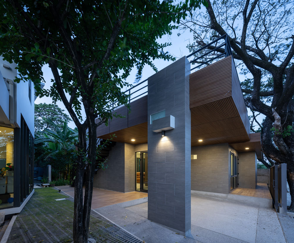 曼谷郊区别墅建筑——Phutthamonthon-Y House