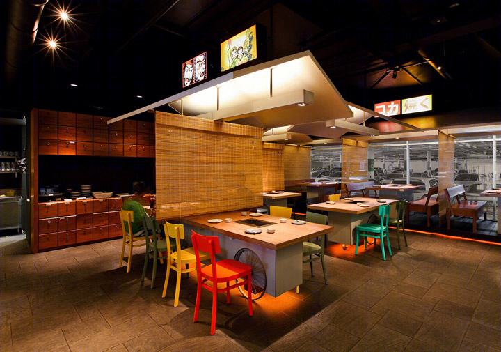 曼谷 Coca Grill 餐厅 | 街头风情的室内设计