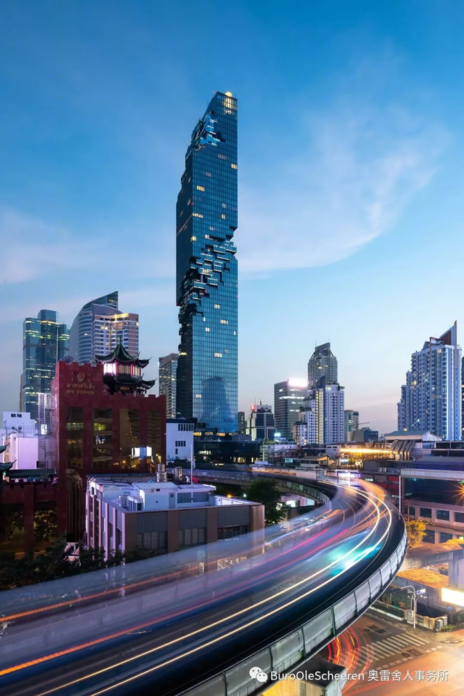 泰国曼谷 MahaNakhon 大厦 | 立体城市生活的雕塑建筑
