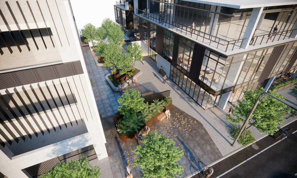 洛杉矶 Abramson Architects 设计的绿色办公建筑 Urban Canopy