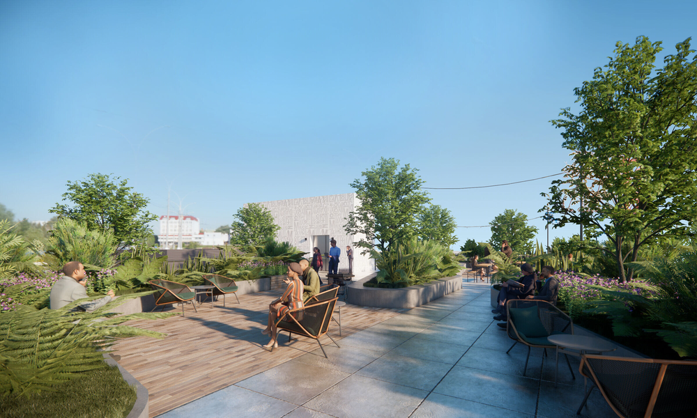 洛杉矶 Abramson Architects 设计的绿色办公建筑 Urban Canopy