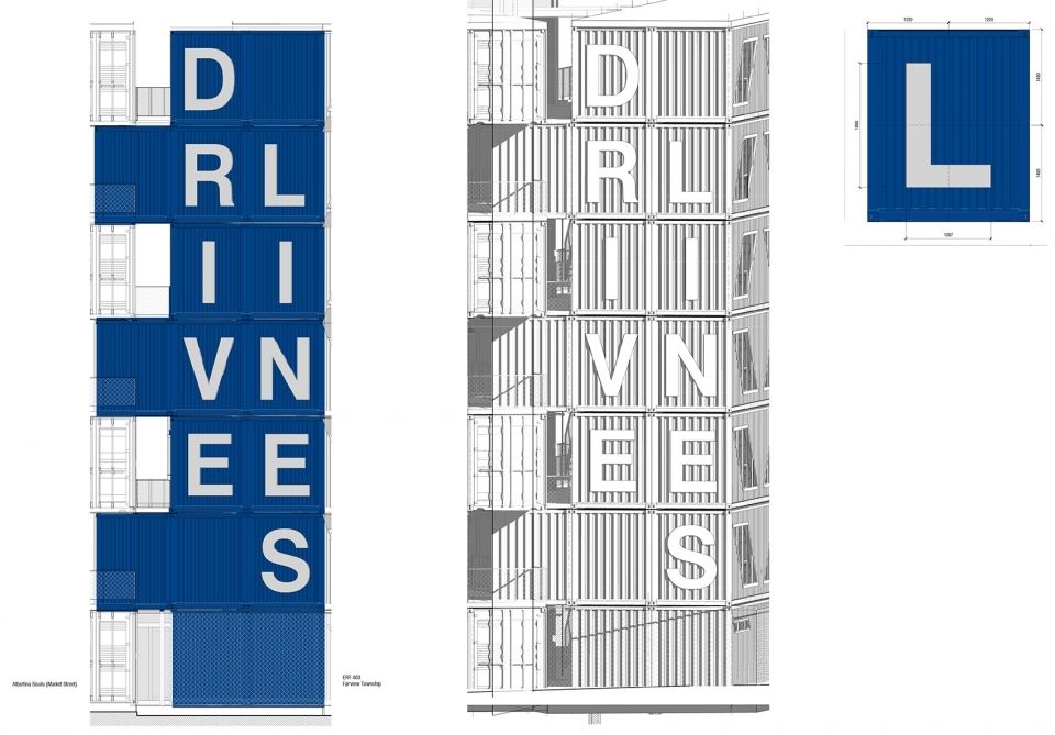 南非约翰内斯堡 Drivelines Studios 住宅楼——集装箱搭建的城市新生活