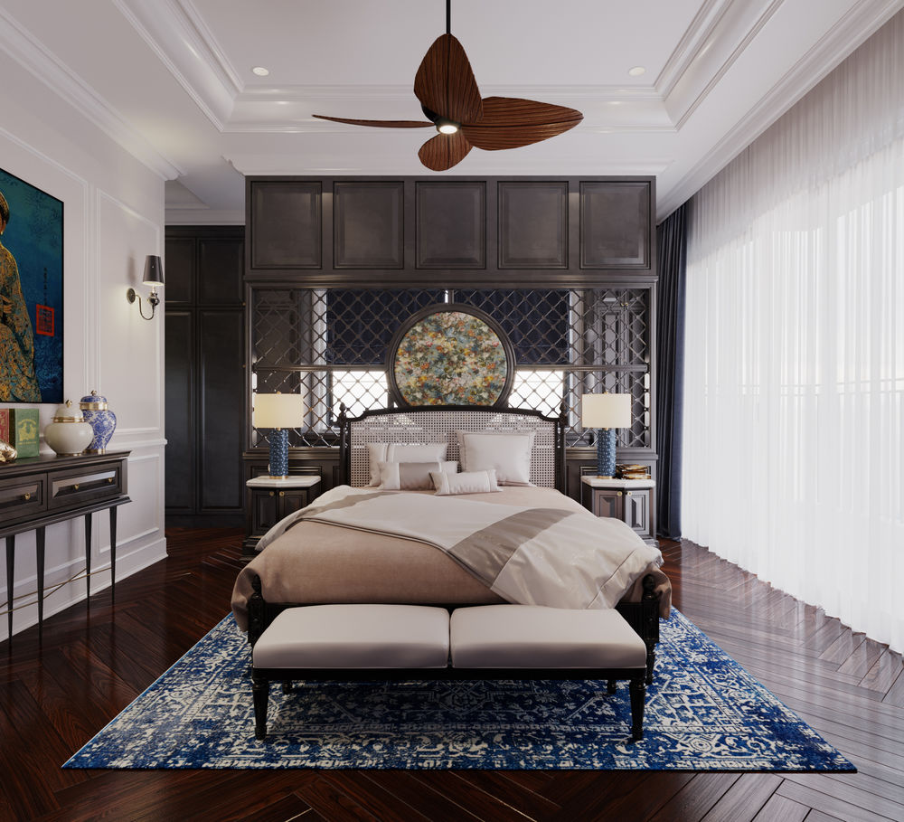 越南 Thanh Nguyen 设计师打造 416m2 Indochine 风格别墅