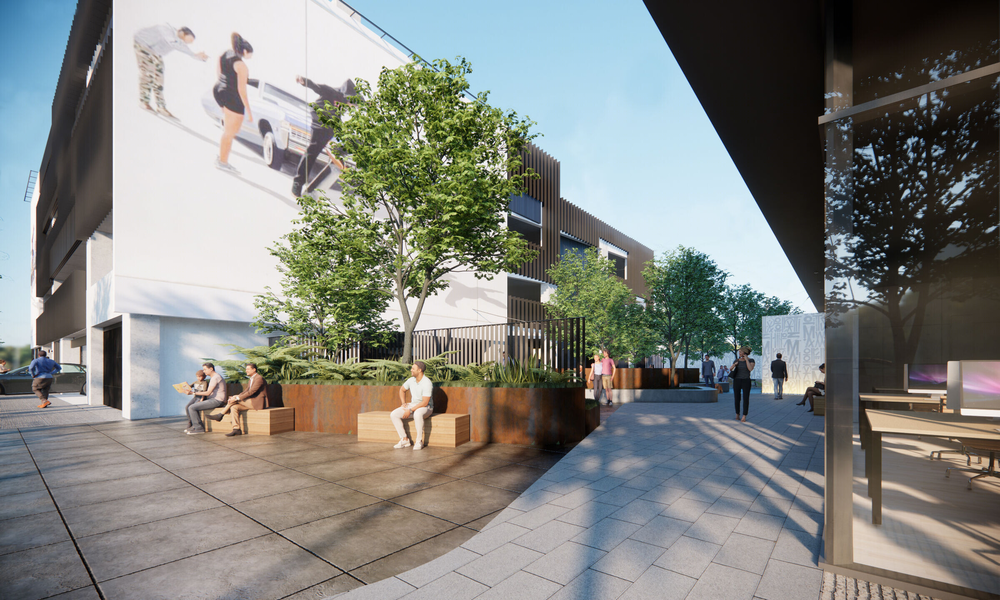 洛杉矶 Abramson Architects 设计的绿色办公建筑 Urban Canopy