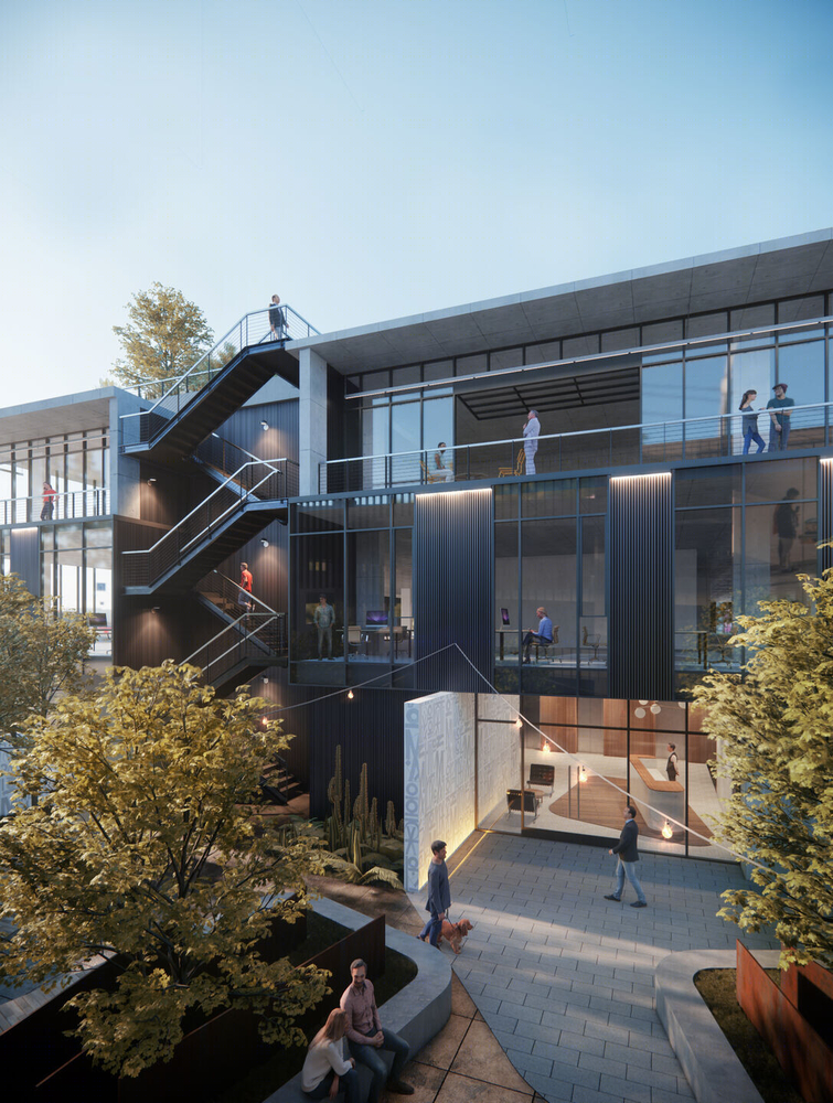 洛杉矶 Abramson Architects 设计的绿色办公建筑 Urban Canopy