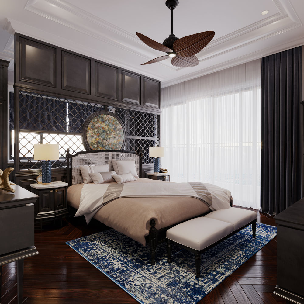 越南 Thanh Nguyen 设计师打造 416m2 Indochine 风格别墅