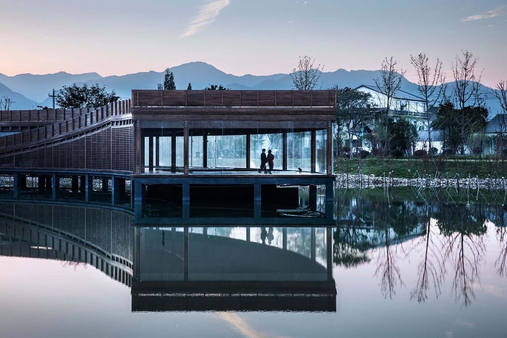 山水之间的螺旋休闲中心——Dushan Leisure Center