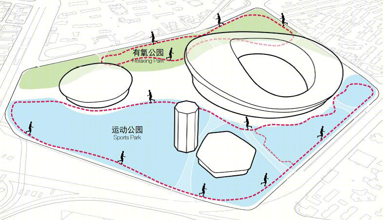 上海徐家汇体育公园规划方案 | 城市绿地的运动新生