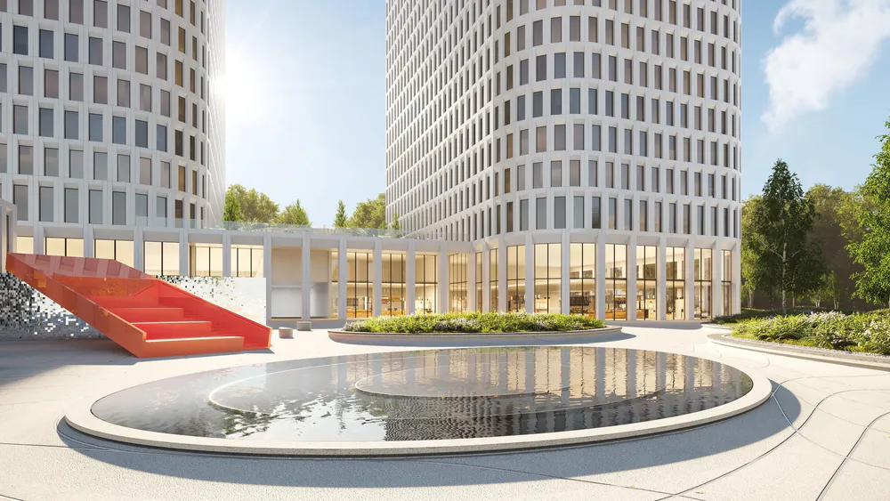Public spaces for high-end office specialists