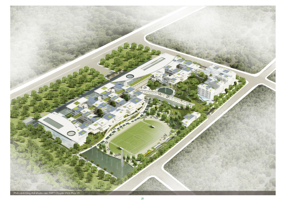 绿色校园设计典范 | 越南 Vinh Phuc 市高级中学