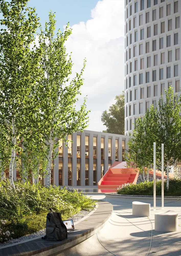 Public spaces for high-end office specialists
