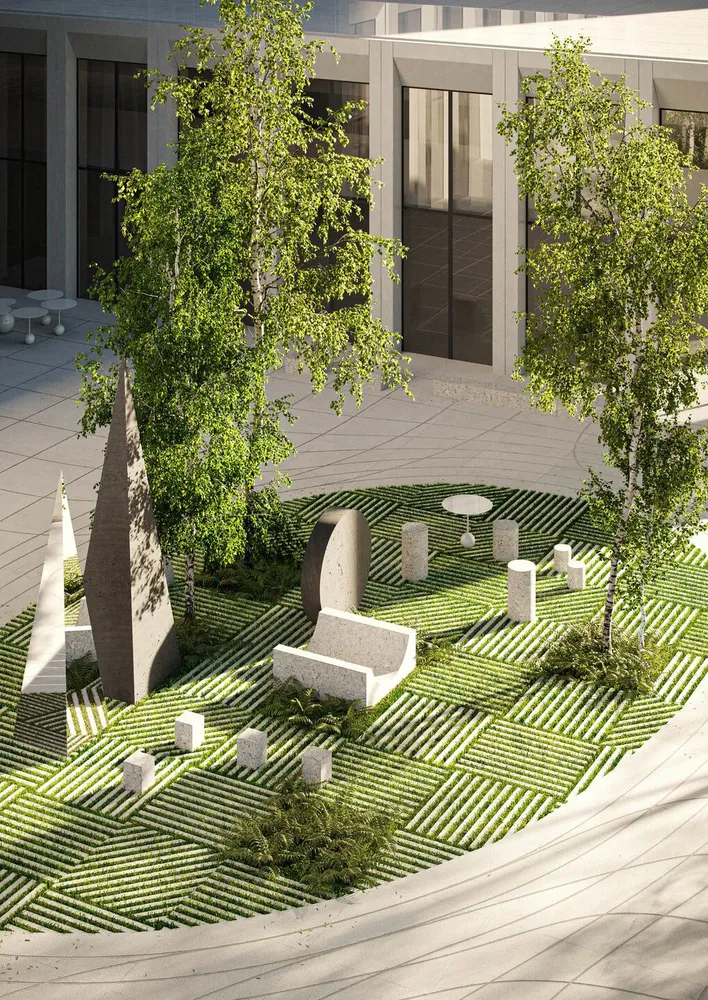 Public spaces for high-end office specialists