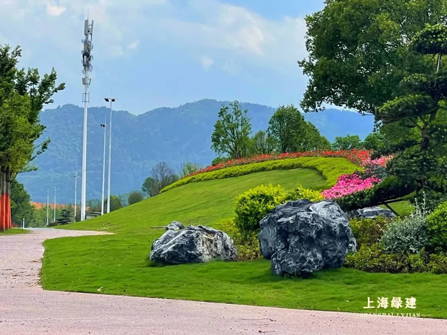 新余市钟灵大道景观提升 | 唯美大气的欧式花海景观