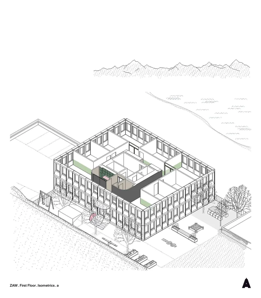 ZAW . Conversion extension of commercial building
