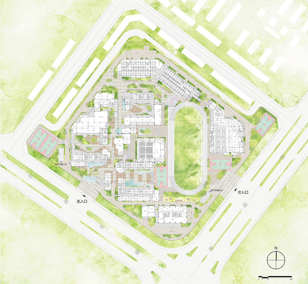 义乌新世纪外国语学校，浙江 / 零壹城市建筑事务所