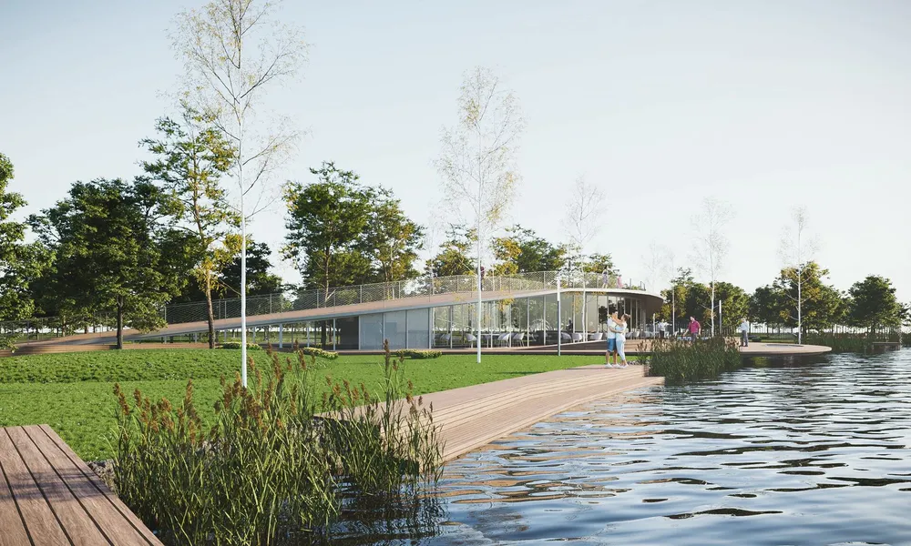 The boating lake of Hajduszoboszló