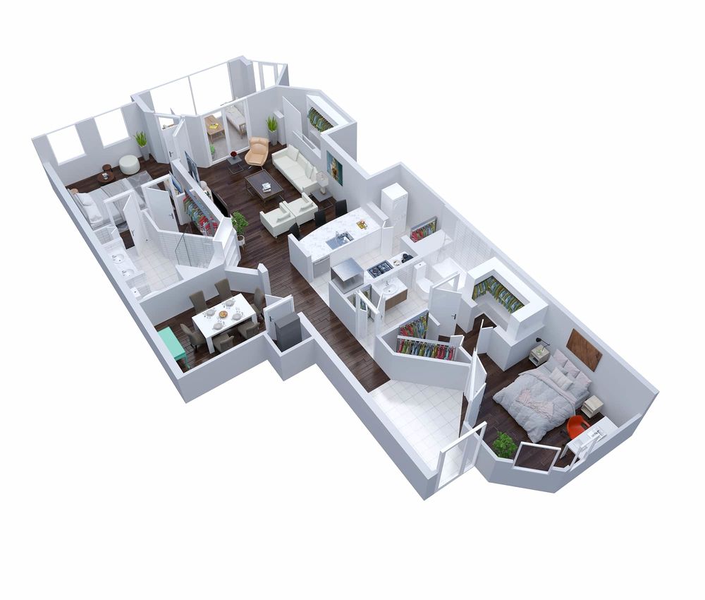 3D Floor Plan Rendering Services | The 2D3D Floor Plan Company