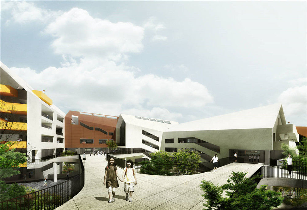 杭州未来科技城第二学校 | 儿童绘画灵感打造舒适校园