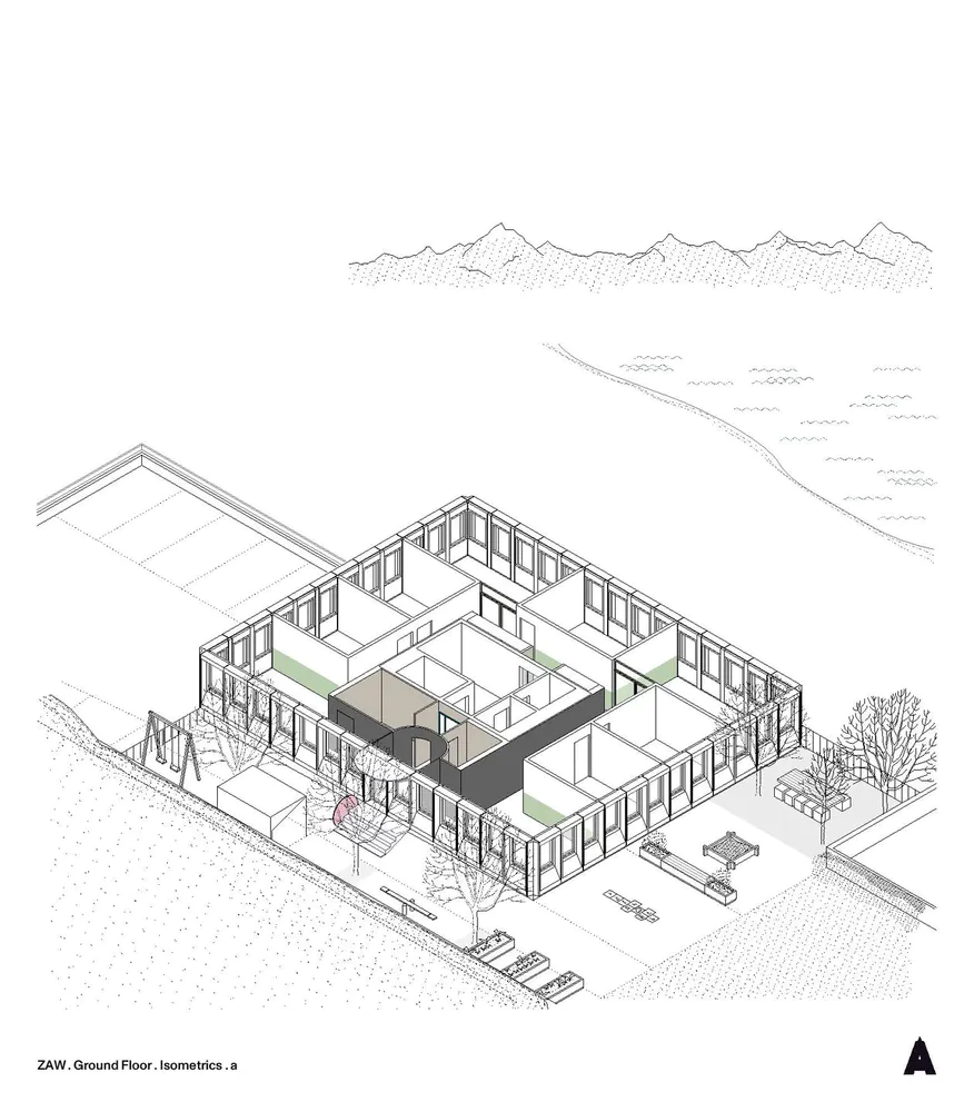 ZAW . Conversion extension of commercial building