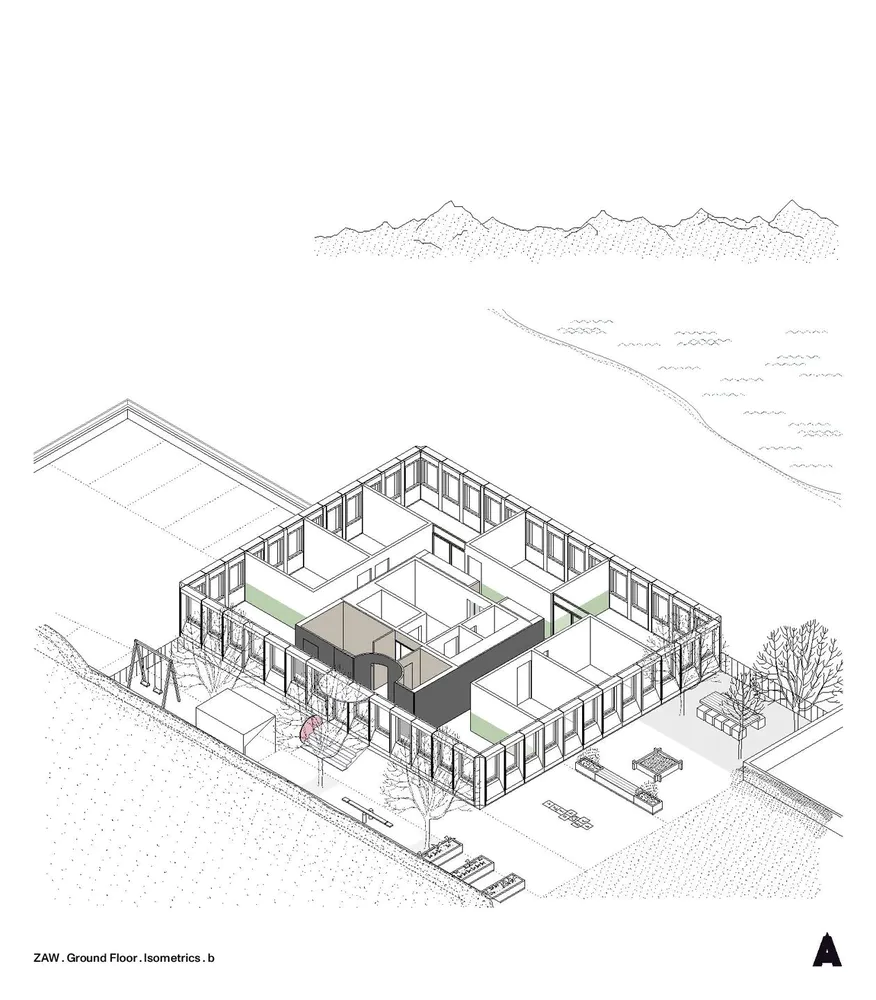 ZAW . Conversion extension of commercial building