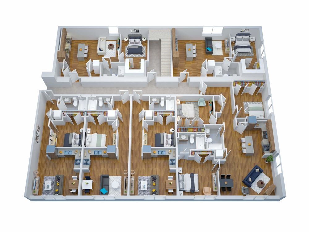3D Rendering Building Plans | The 2D3D Floor Plan Company