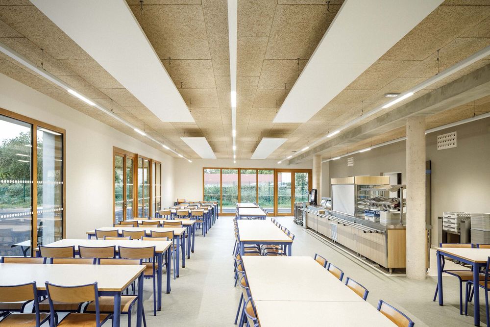 Construction of the high-school college Saint Dominic Savio and a gymnasium in Saint-Julien-les-Villas, France / Atelier Téqui Architects
