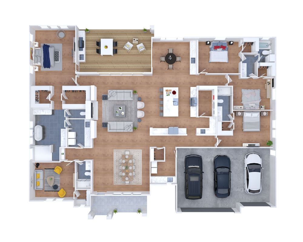 3D Rendering Building Plans | The 2D3D Floor Plan Company