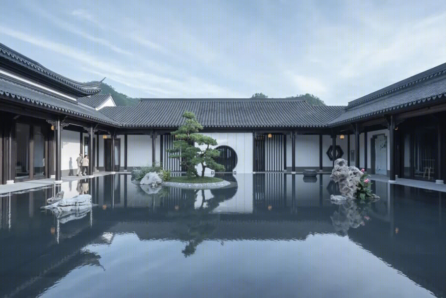 浙江丽水·灵康蓝城杏福小镇生活馆 | 山水画卷中的养生秘境