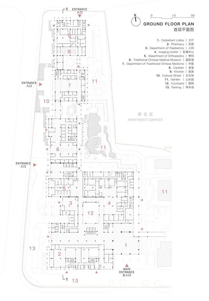 浙大院新作：园林式医院，绍兴市中医院扩建