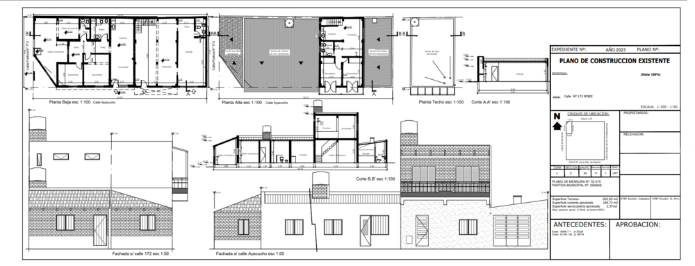 Compilation of plans made of the various projectors