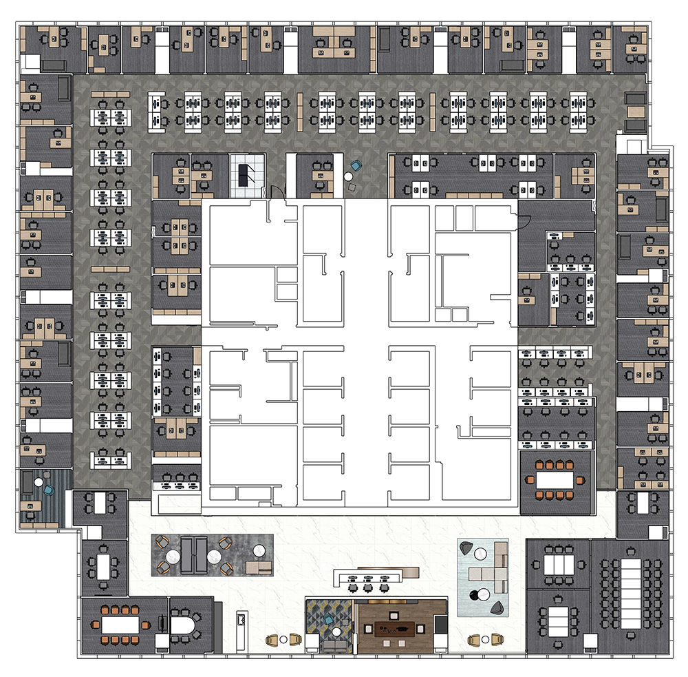 引景入室，北京市盈科（佛山）律师事务所办公室设计装修｜HTD赫韬建设项目