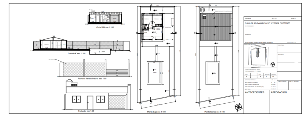 Compilation of plans made of the various projectors