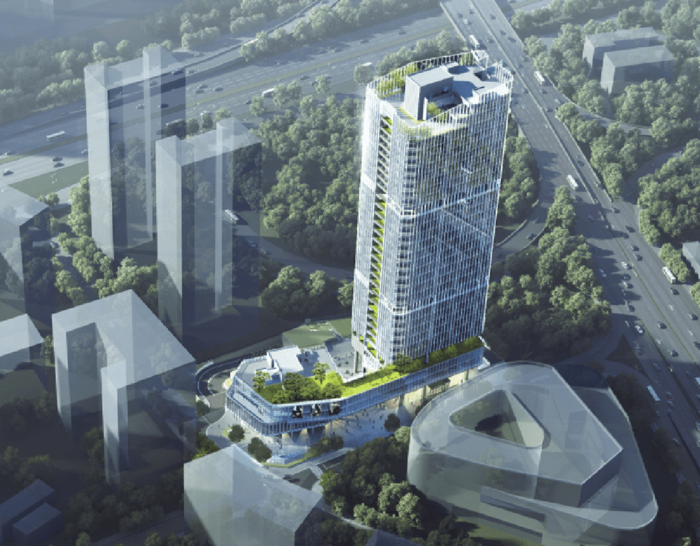 深圳安托山寰侨商务大厦招商中心——未来办公新境界