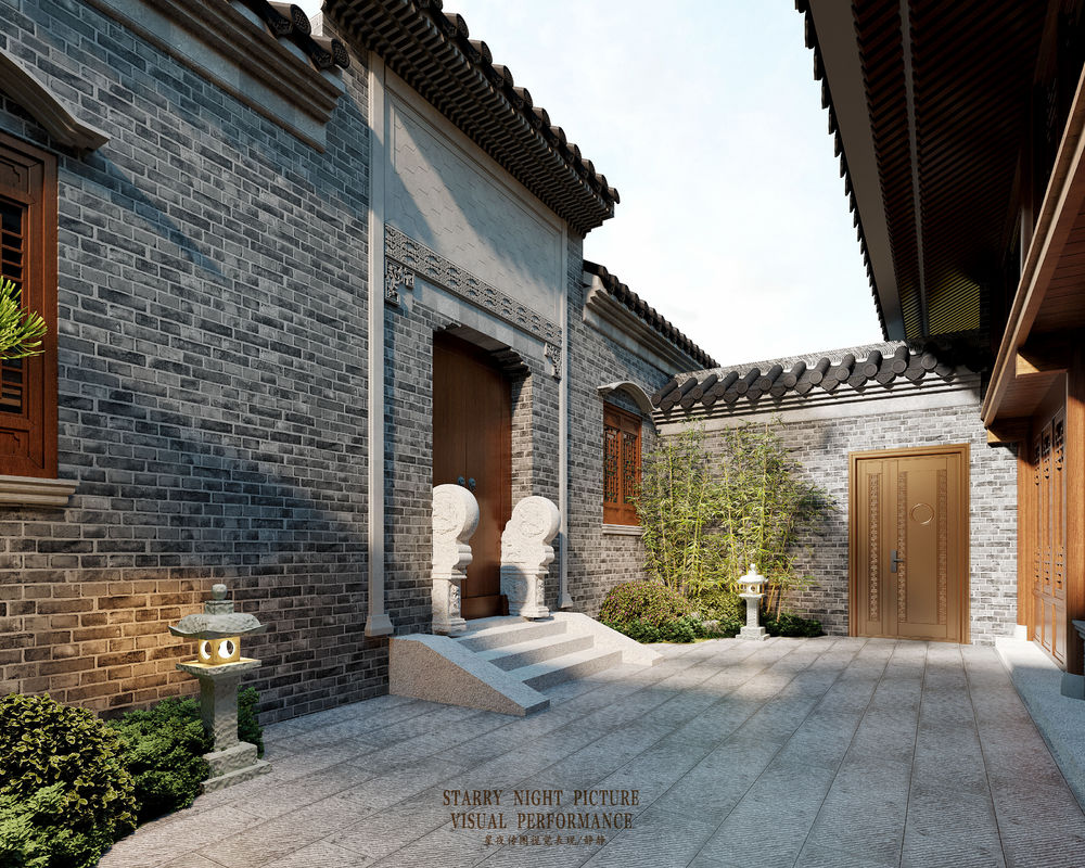中式庭院 | 青砖小瓦马头墙 回廊挂落花格窗