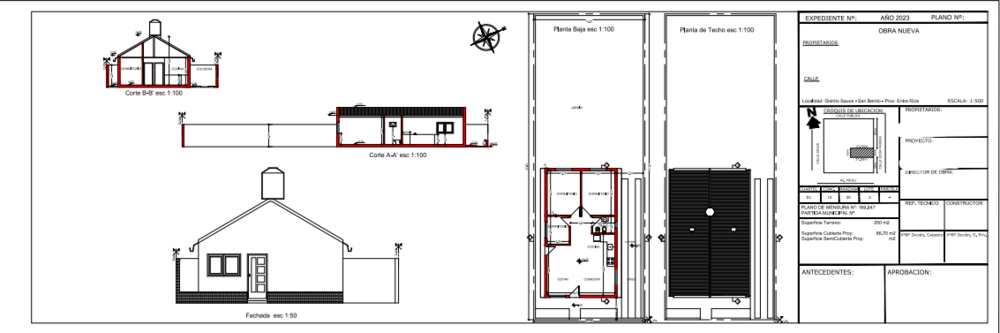 Compilation of plans made of the various projectors
