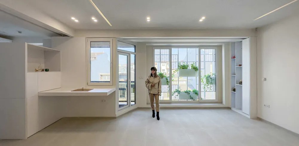 woven curtain apartment
