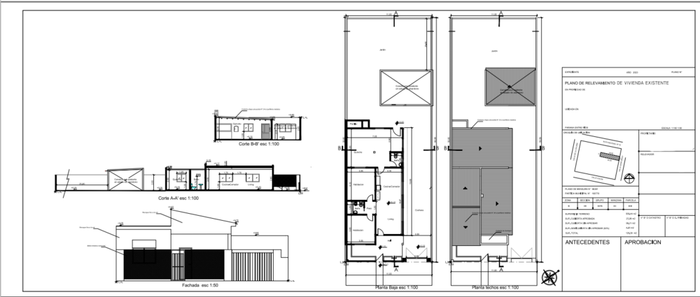 Compilation of plans made of the various projectors