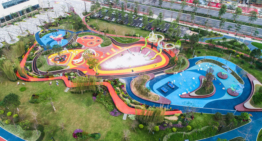 江门龙溪湖公园 | 生态海绵基底与市民休闲新地标