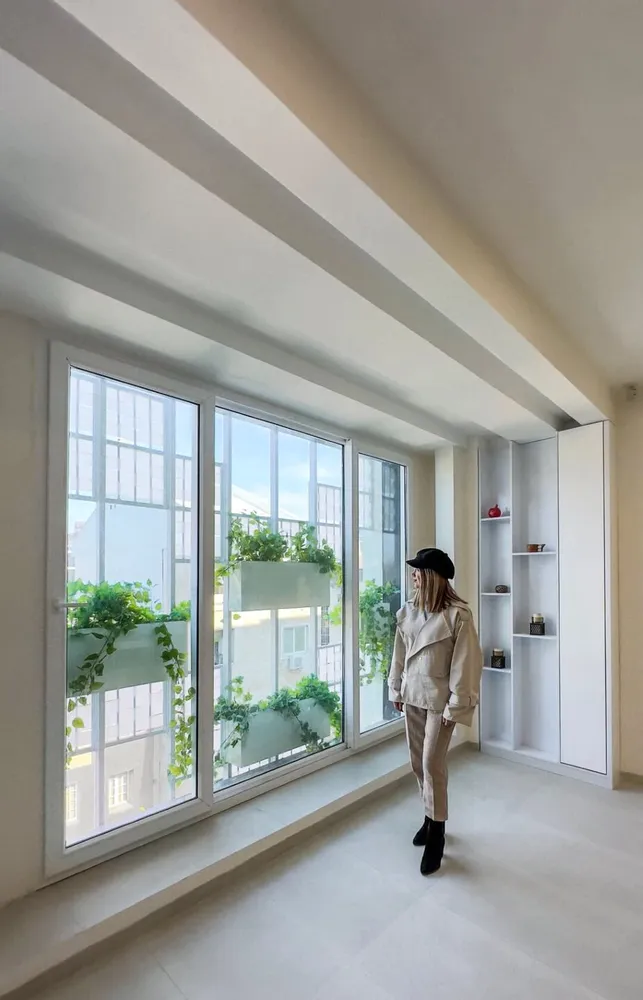 woven curtain apartment