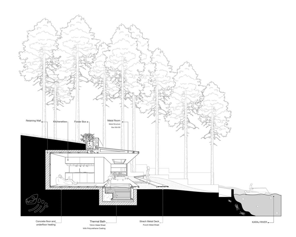 Othagh-E-Shekar Hunting Lodge / Pragmatica Architectural Design Studio