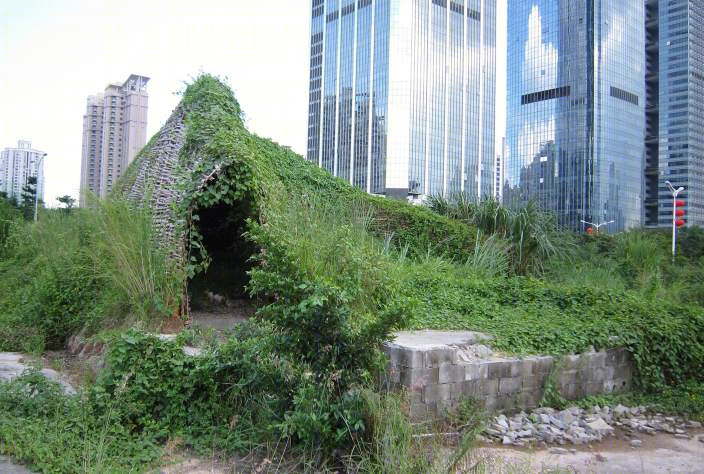 深圳“昆虫竹子景观”诠释废弃工地新生