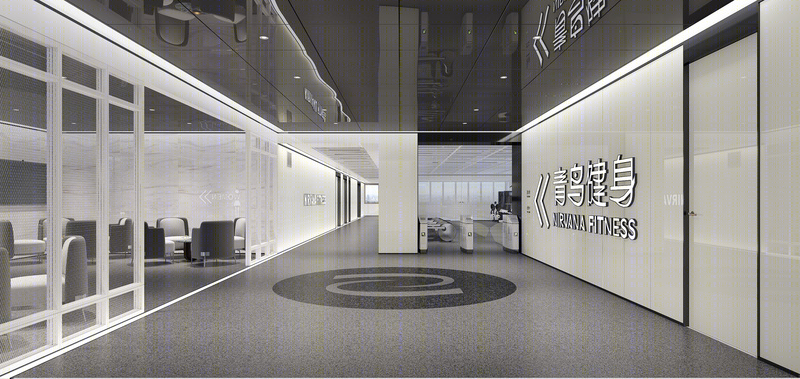北京青鸟健身百盛店——简约而不简单的设计美学
