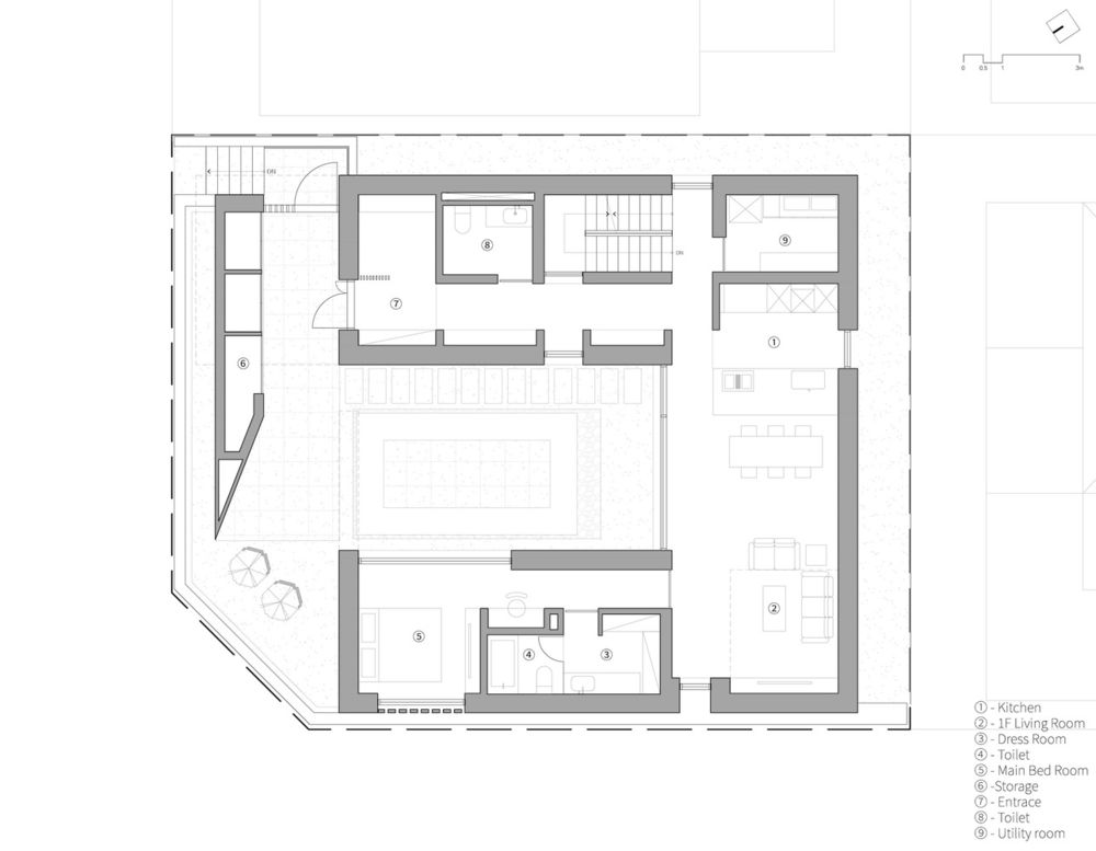 韩国上墙和下墙住宅