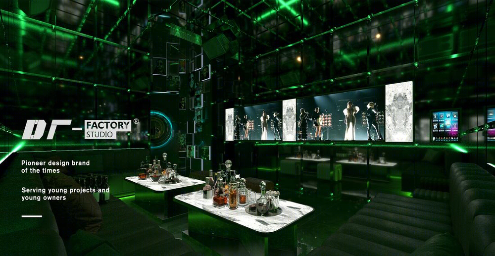 摩西 CLUB（曲靖店） | 神秘的艺术通道与炫目的金属设计